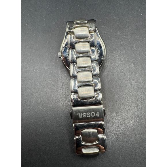 Fossil Arkitekt Watch Men's 36mm FS-2906 Silver Tone Blue Dial Date Just - Picture 5 of 8